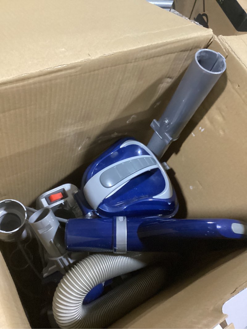 Condition photo showing As Is for Shark Upright Vacuum, Navigator Lift-Away Deluxe with Large Dust Cup Capacity, HEPA Filter, Swivel Steering, Upholstery Tool & Crevice Tool, Blue, NV360