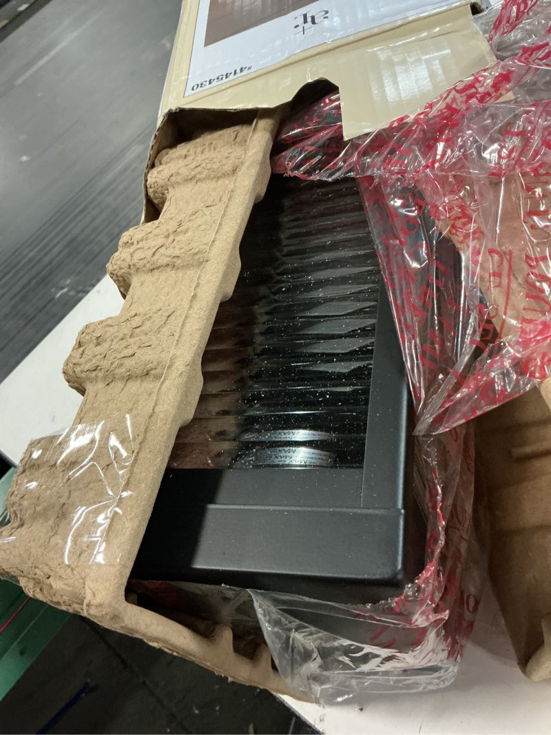 Condition photo showing Good Condition for allen + roth sutter 1-light 12.6-in h matte black outdoor wall light