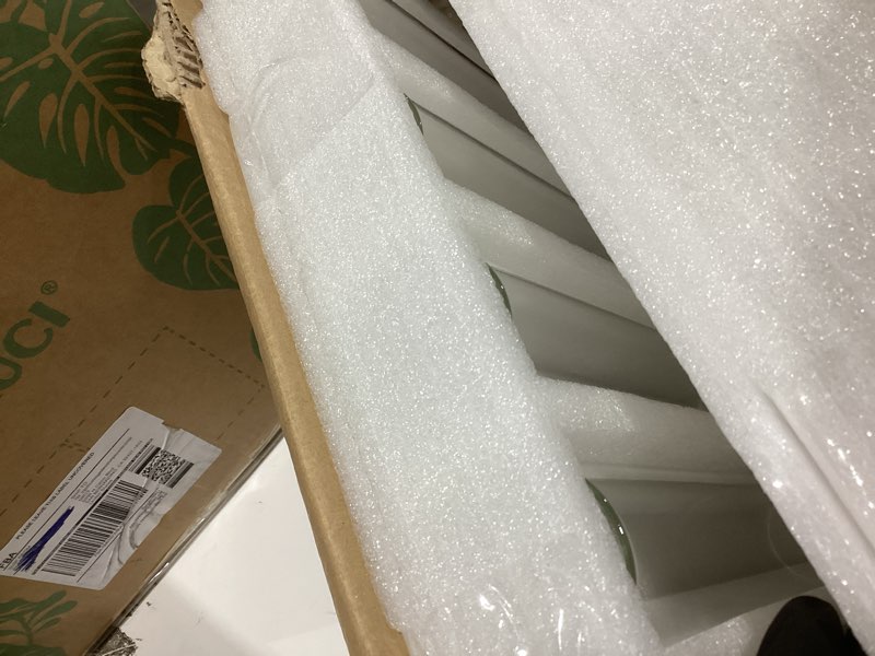 Condition photo showing As Is for NUPTIO Hurricane Glass Candle Holder: Set of 10 Metal Taper Candle Holders with Sleeves - Gold Candlestick Holders Bulk for Outdoor Party Wedding Table Centerpiece Decoration 10 Pcs