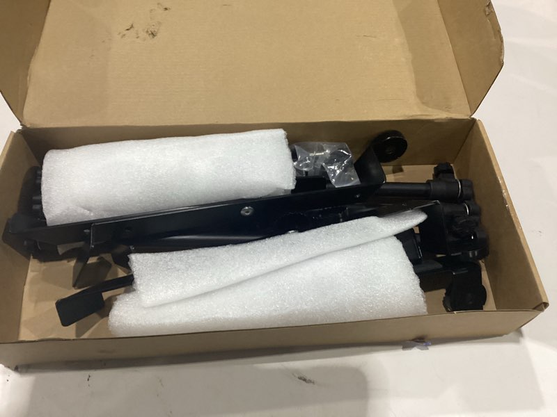 Condition photo showing Good Condition for portable dj laptop stand; adjustable tilt angle and width, anti-slip design, dj stand for laptop and controller; the perfect choice for your dj rig at home, workstation, or on tour.