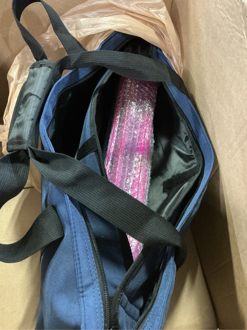 Condition photo showing Good Condition for american mahjong tile set,166 white tiles mahjong set,4 colors mahjong racks,travel mahjong set with blue carrying bag blue bag--white