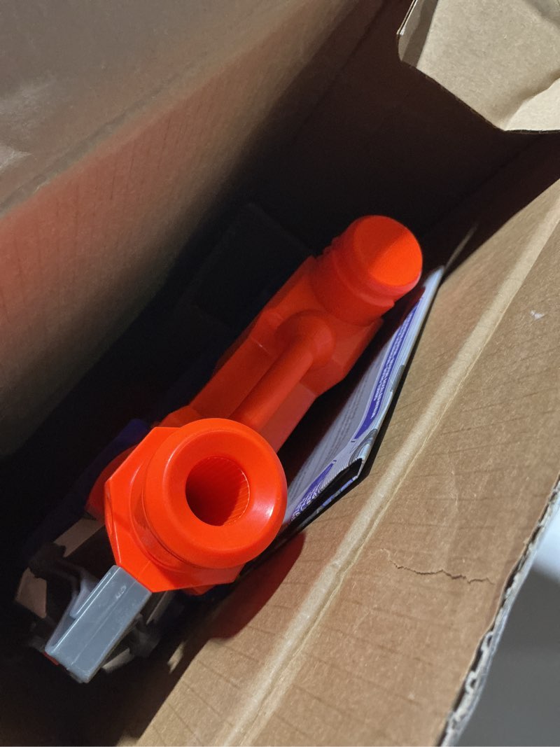 Condition photo showing Good Condition for nerf hyperfire motorized elite blaster, 25-dart drum, fires up to 5 darts per second, includes 25 official elite darts (amazon exclusive)