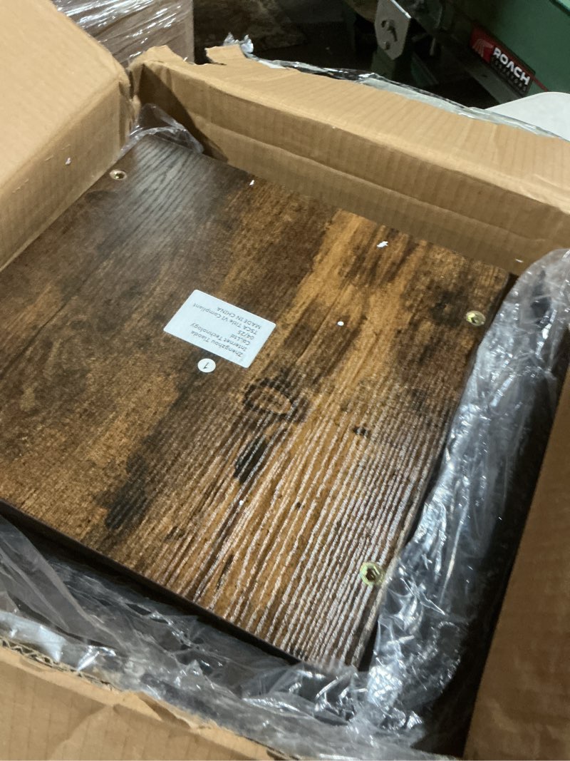 Condition photo showing As Is for (INCOMPLETE)Set of 2 Bar Stools, 24.2 Inch Barstools for Kitchen Counter, High Backrest Counter Height Stools, Bar Chairs for Pub, Island, Coffee Nook, Study, Black BY01L2BKY1