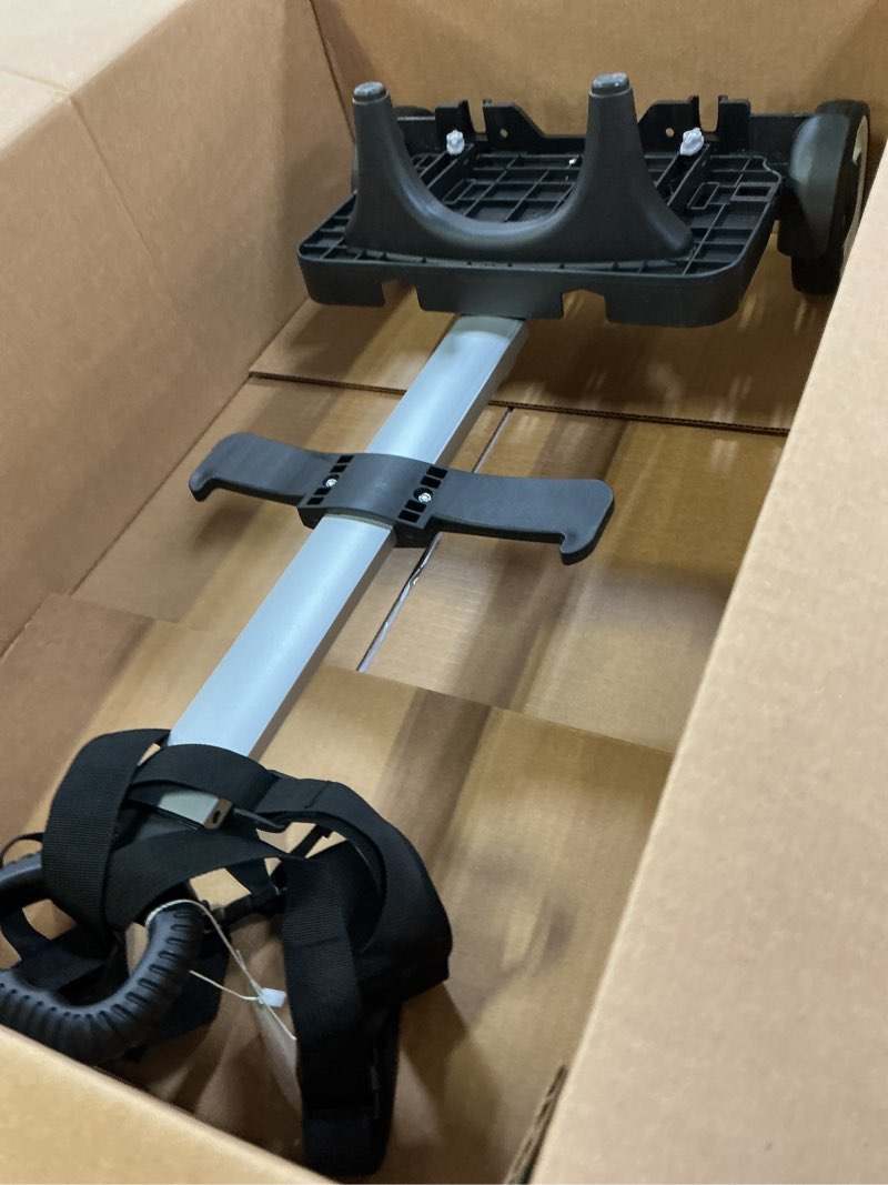Condition photo showing Good Condition for backpack trolley wheeled cart with edge guard base noiseless big wheels aluminium alloy folding hand truck with luggage strap for universal backpacks luggage cart for teenagers,adults,school,travel noiseless large wheels with edge guard