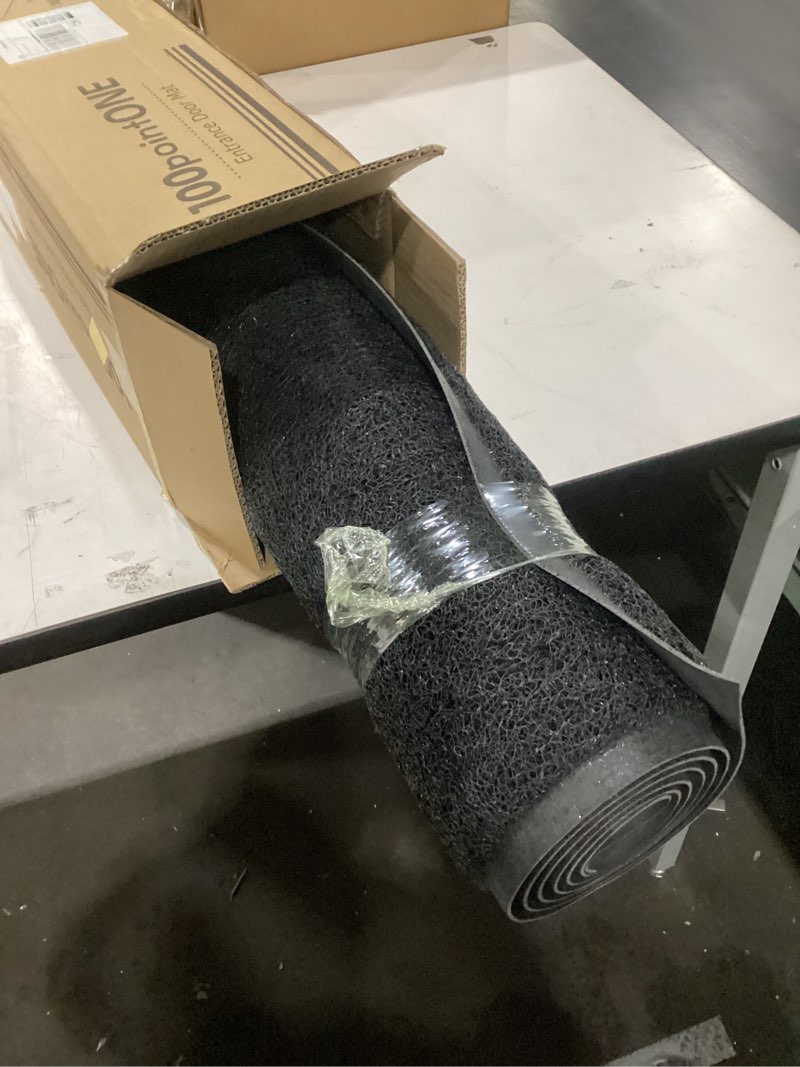 Condition photo showing New/Like New for Front Door Mat for Outside Entry, 72" x 24" Heavy Duty Outdoor Doormat for Entryway to Trap Dirt and Moisture, Non-Slip Waterproof Welcome Mats for Home Entrance 2' x 6' (Rectangular) Black Texture
