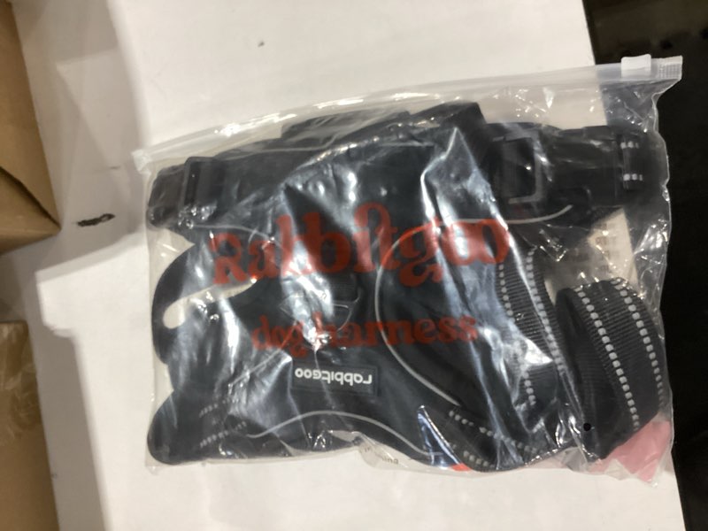 Condition photo showing New/Like New for rabbitgoo Dog Harness No Pull with 2 Leash Clips, Adjustable Soft Padded, Reflective Oxford No Choke Pet Vest with Easy Control Handle for Large Dogs, Black, XL X-Large Black
