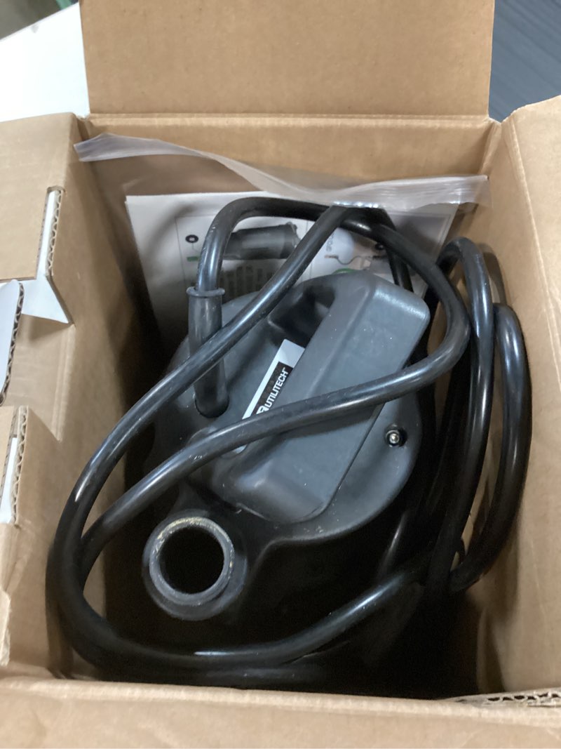 Condition photo showing As Is for utilitech 0.167-hp thermoplastic submersible utility pump