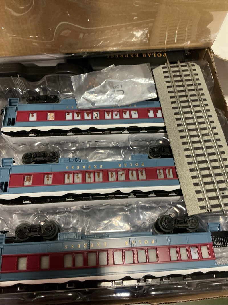 Condition photo showing As Is for Lionel The Polar Express Electric O Gauge Bluetooth 5.0 Model Train Set with Remote