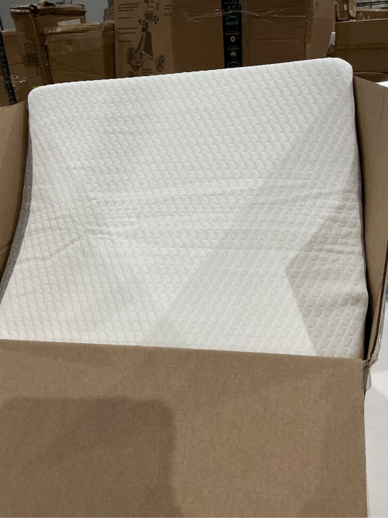 Condition photo showing Good Condition for ruqmuis wedge pillow for acid reflux, bed wedge pillow for headboard 10", pillow wedge for back pain relief, post surgery, elevated pillows for sleeping, snoring, triangle pillow with cover, white 24*24*10 inch white/grey
