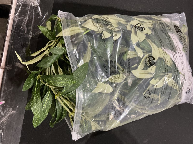 Heleze 39 Inch Artificial Olive Branch Greenery Stems Fake Plants with 222 Leaves for Vase Faux Oliv