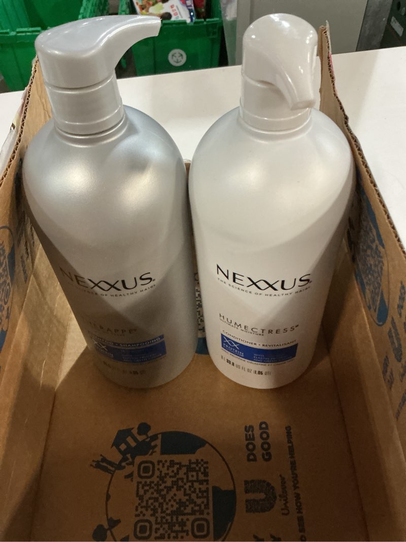 Condition photo showing New/Like New for Nexxus Shampoo and Conditioner Therappe Humectress 2 Count for Dry Hair Silicone-Free, Moisturizing Caviar Complex and Elastin Protein for thicker and stronger hair 33.8 oz Fragranced 33.8 Fl Oz (Pack of 2)