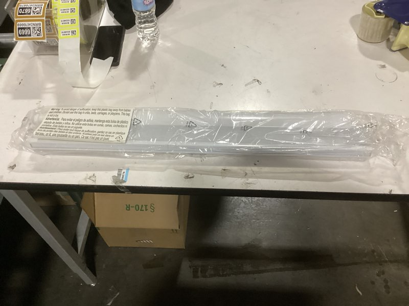 Condition photo showing Good Condition for LazBlinds No Tools No Drill Cordless Cellular Shades, Blackout Light Blocking Honeycomb Shades for Home, Thermal Insulation Blinds for Windows, 30" W x 64" H, White Blackout-white 30" W x 64" H