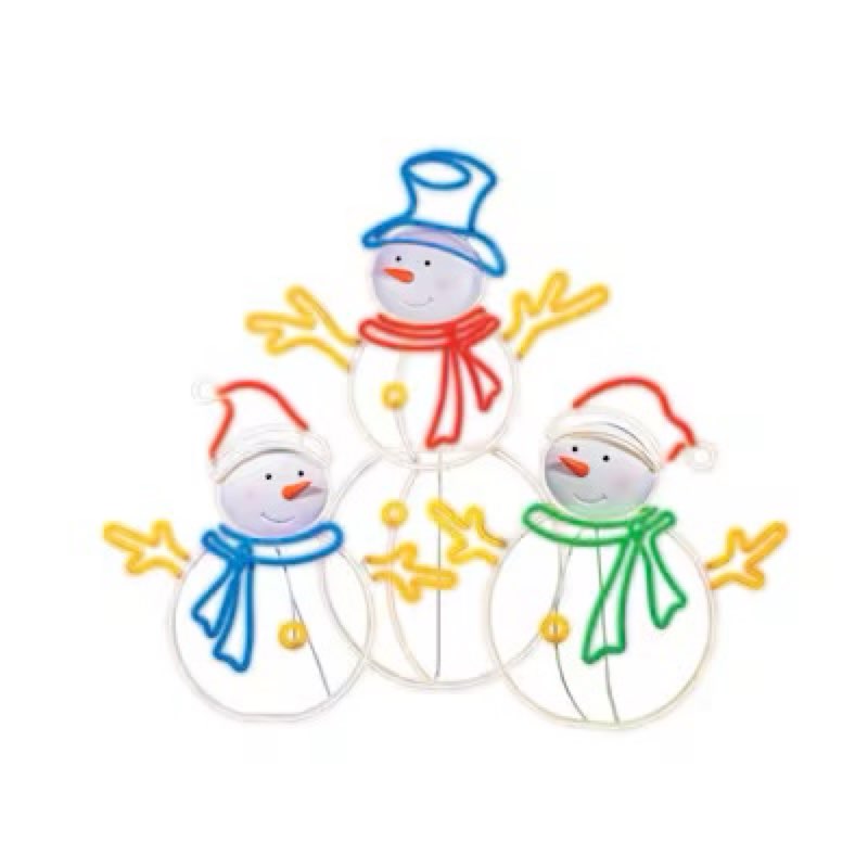 ge 48-in freestanding snowman yard decoration with multicolor led lights