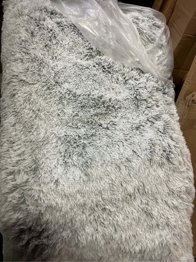 Condition photo showing As Is for BFPETHOME Dog Beds for Large Dogs, Plush Dog Crate Bed Fluffy Cozy Kennel Pad for Sleeping &Ease Anxiety, Washable Dog Mats with Anti-Slip Bottom for Large Medium Dogs (48(48 x 28 inch, Grey) 2XL(48x29 inch) Grey