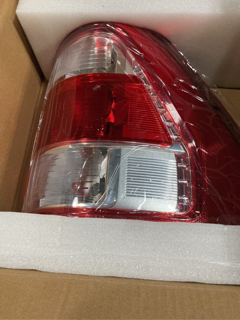 Condition photo showing New/Like New for nakuuly tail light assembly compatible with 2021 2022 2023 2024 ford f150 f-150 xl left driver side taillight brake lamps with bulb and harness replace ml3z-13405-e halogen type w/ bulb and harness left driver side