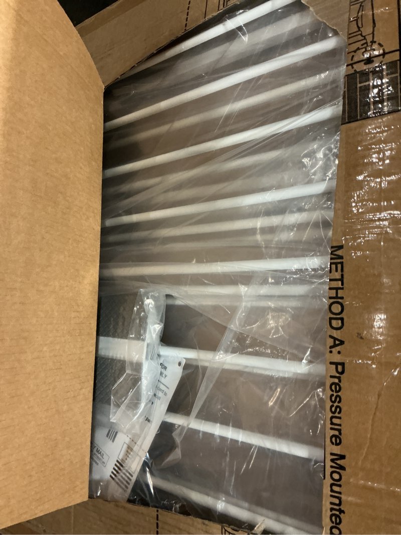 Condition photo showing Good Condition for waowao extra tall 40.55" baby gate 57.48-74.4" wide pressure mounted walk through swing auto close safety white metal toddler child dog pet for indoor stairs,doorways,kitche white 57.48-74.4"/146-189cm