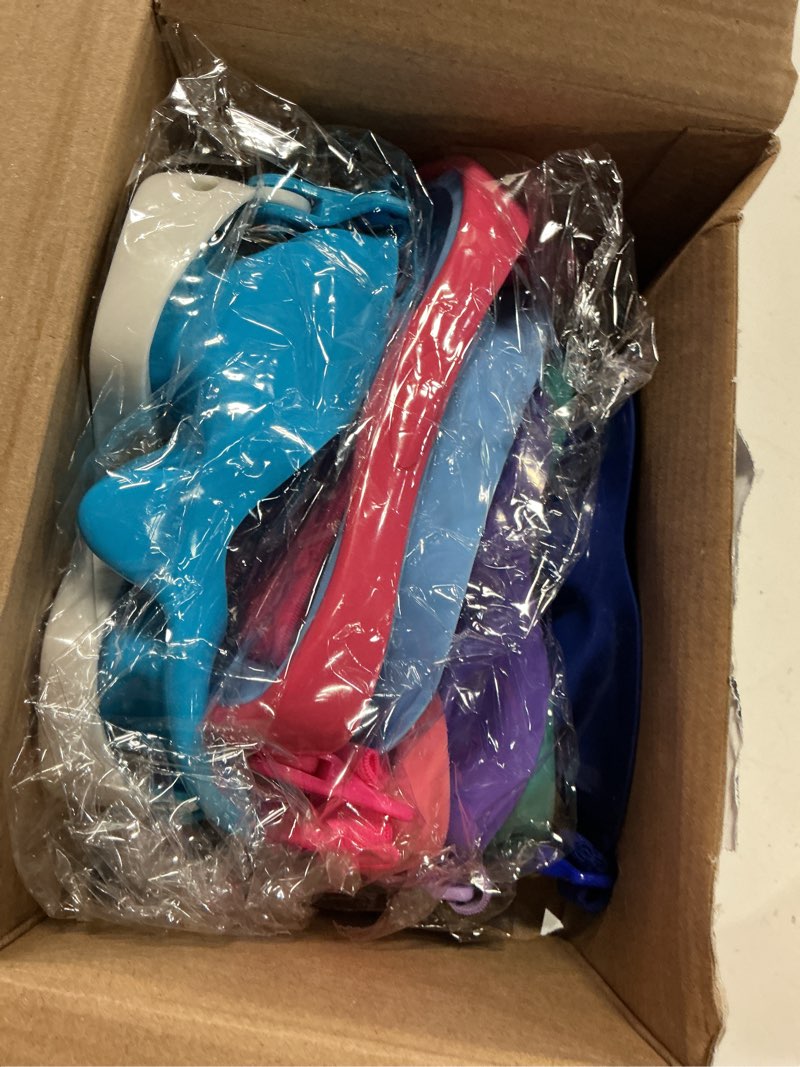 Condition photo showing New/Like New for relaxweex 4 packs kids swim goggles with nose cover diving mask elasticized fabric strap diving swim mask swimming goggles lens waterproof clear snorkel goggle nolvety color