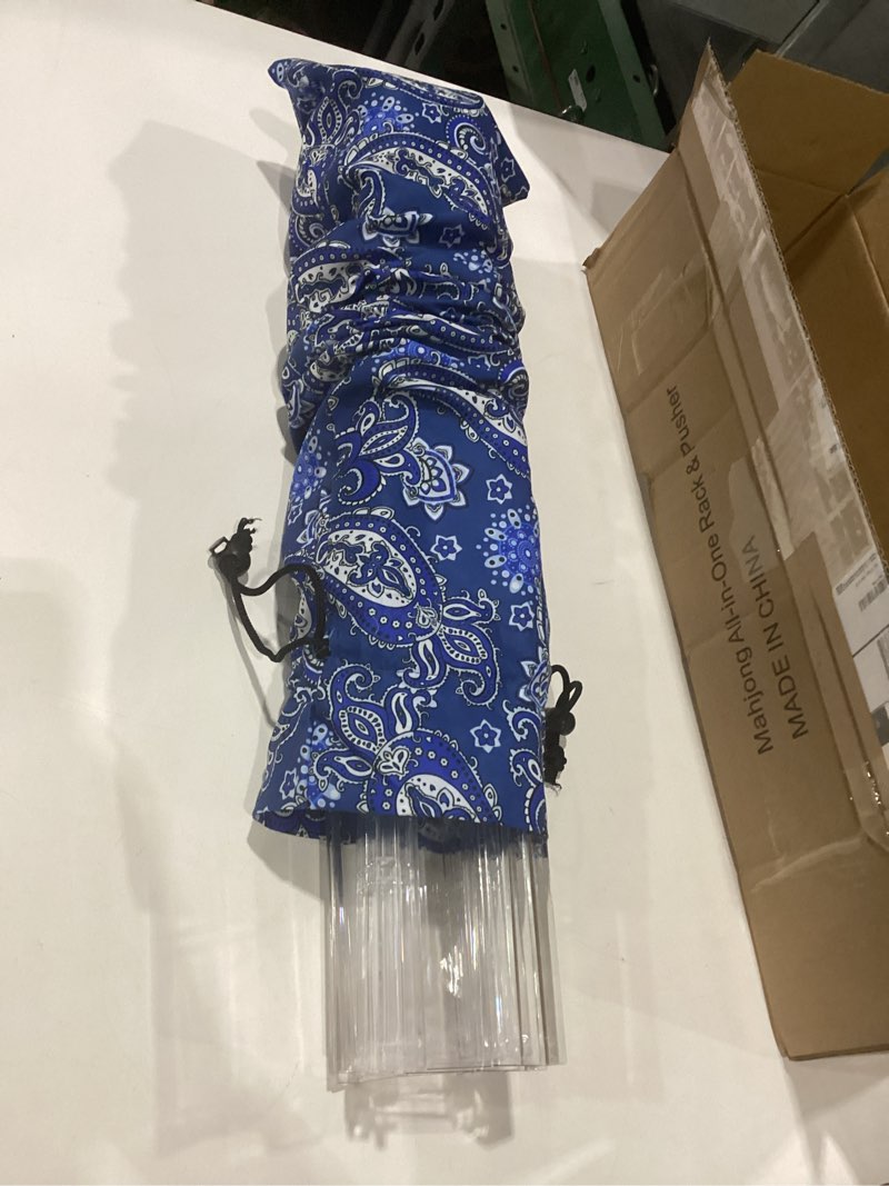 Condition photo showing Good Condition for 19.7'' Clear Mahjong Racks with Pushers, 4 Piece Set Mahjong All-in-One Tile Pusher and Rack, American Mahjong Accessories (Transparent) 19.7 inches Clear