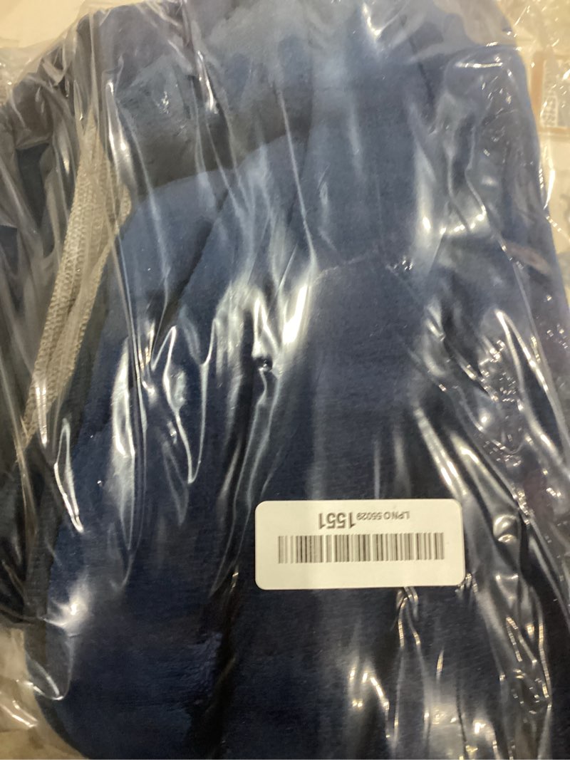 Condition photo showing Good Condition for buganda memory foam bathroom rug mat 36x24, extra soft and absorbent bath mats, non-slip and machine washable bath rugs for bathroom floor,tub and shower, navy navy rectangular 36" x 24"