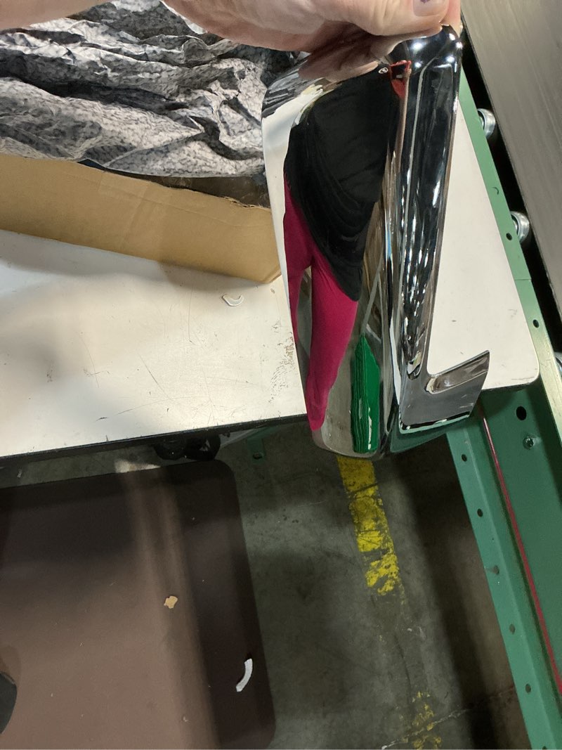 Condition photo showing As Is for mirror cover cap trim compatible with 2019-2024 chevy silverado 1500, gmc sierra 1500 chrome