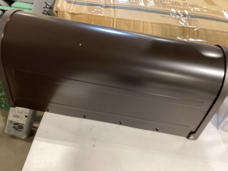 Condition photo showing Good Condition for architectural mailboxes 8830rz-10 winston post mount mailbox, rubbed bronze rubbed bronze mailbox