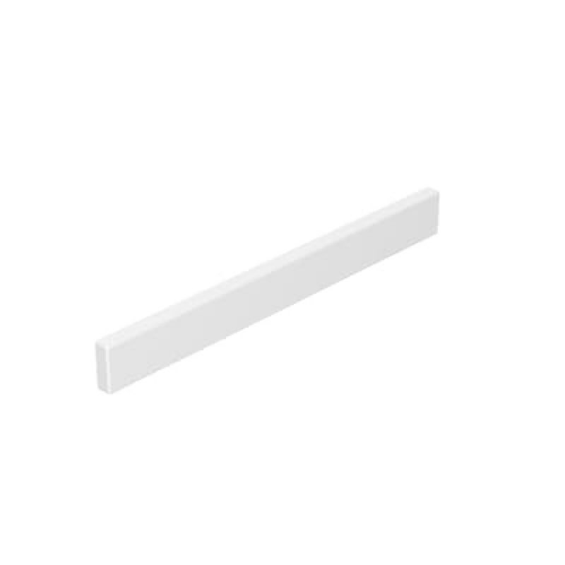 project source 2.37-in h x 21.25-in l white cultured marble bathroom side splash