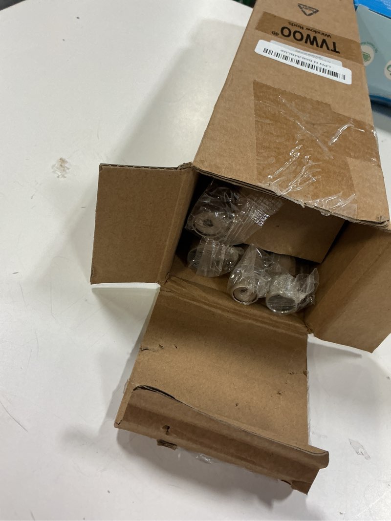 Condition photo showing New/Like New for Champagne Gold Decorative Crystal Curtain Rods 2 Pack:Heavy Duty Adjustable Window Curtains Rods for Living Room Bedroom,Modern Acrylic Drapery Rods Set with Clear Bling Diamond Finials,18-45" 18-45" ( 2 pack ) Champagne Gold