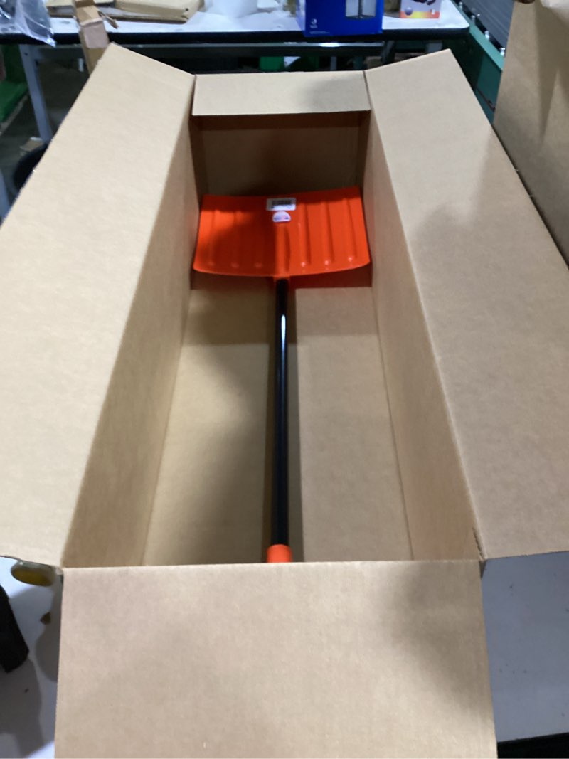 Condition photo showing Good Condition for emsco group 1199 bigfoot poly snow shovel with 17-7/8-inch x 13-inch blade, orange