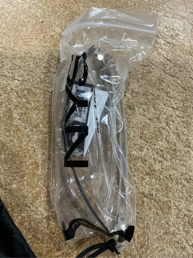 Condition photo showing Good Condition for king street sport sunglasses women men lightweight wrap around 100% uv protection frosted clear frame/light smoke gradient lens