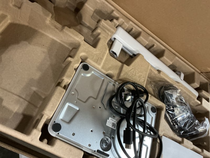 Condition photo showing As Is for dell 27 plus 4k monitor - s2725qs - 27-inch 4k (3840 x 2160) 120hz 16:9 display, ips panel, amd freesync premium, srgb 99%, integrated speakers, 1500:1 contrast ratio, comfortview - ash white 27 inches s2725qs hdmi