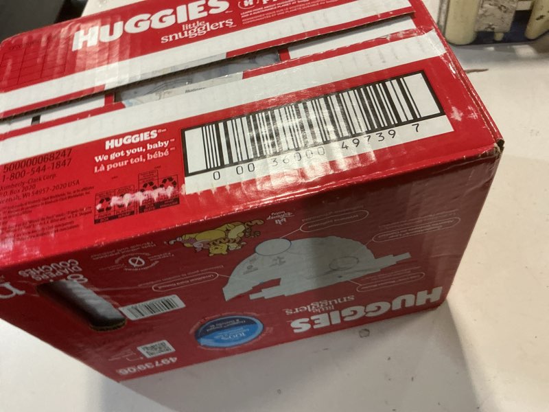 Condition photo showing New/Like New for huggies size newborn diapers, little snugglers baby diapers, size newborn (up to 10 lbs), 84 count, packaging may vary newborn 84