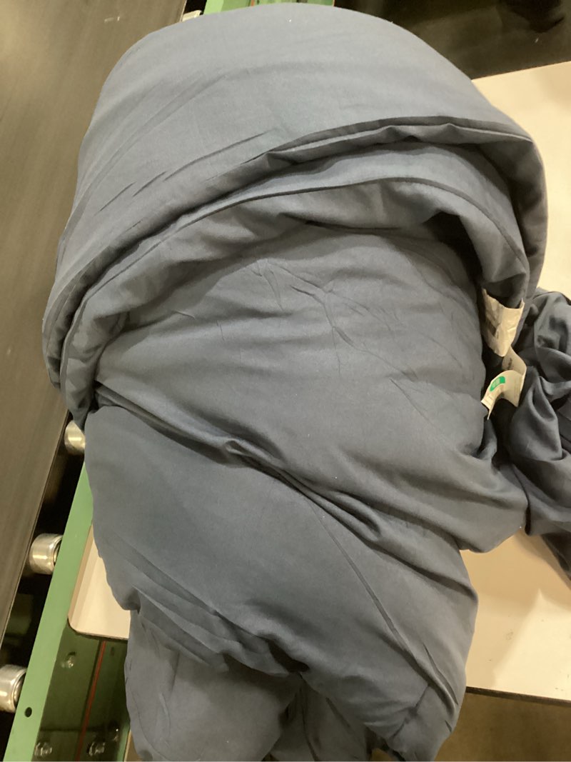 Condition photo showing As Is for Bedsure Queen Size Comforter Set, Navy Soft Prewashed Bedding for All Seasons, 3 Pieces GentleSoft™ Warm Down Alternative Bed Set, 1 Lightweight Comforter (90"x90") and 2 Pillowcases (20"x26") Queen(90"x90") 16 - Navy