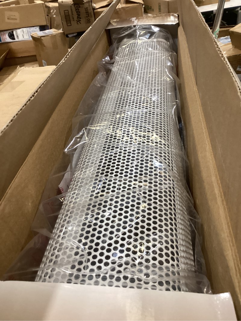 Condition photo showing Good Condition for ez-heat 1,500 watt baseboard space heater with adjustable thermostat, dent-proof end panels, overheat protection, tip-over switch, & stay-cool body, cz600
