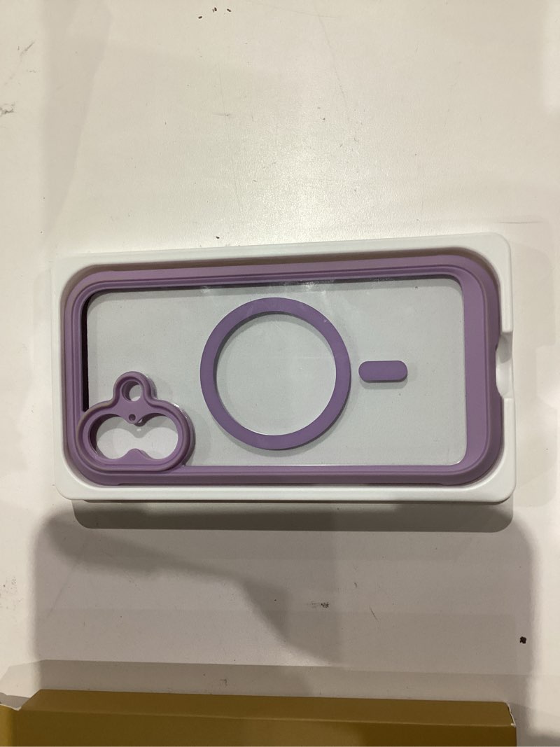 Condition photo showing As Is for Miracase for iPhone 17 Case 6.3'', Full-Body Military Grade Drop Protection Outdoor Phone case with Built-in Glass Screen &Camera Control,Easy Installation,No Gap,Compatible with MagSafe, Light Purple Light Purple iPhone 17