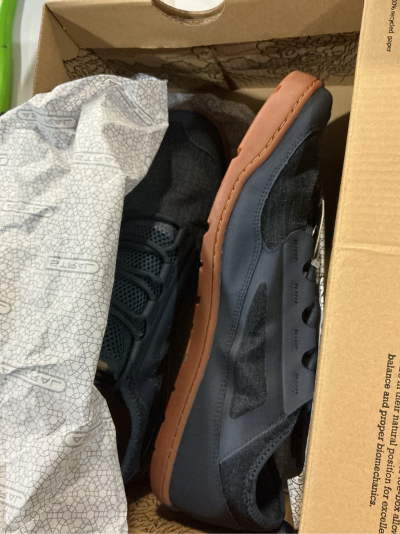 Condition photo showing New/Like New for size 12 astral men's loyak shoes - barefoot, quick-drying, minimalist sneaker for casual wear, water sports, travel, & hiking