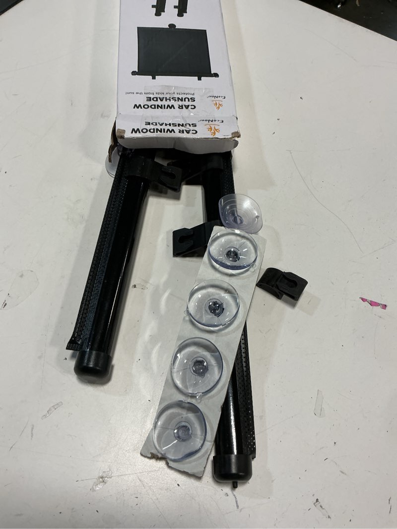 Condition photo showing Good Condition for EcoNour Car Window Shades (4 Pack) | Retractable Roller Sunshade for Kids | Baby Window Shades for Offers Impeccable Sun Protection | Curtain Shades for Privacy Blackout | 15"x17" Standard(4 Pack)