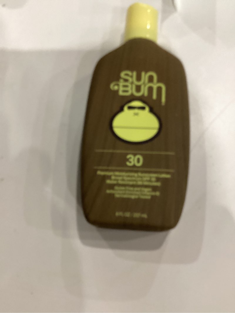 Condition photo showing As Is for Sun Bum Original SPF 30 Sunscreen Body Lotion - Broad Spectrum Moisturizing Sunscreen with Vitamin E - Hawaii 104 Act Compliant (Made without Octinoxate & Oxybenzone) - 8 oz SPF 30 8 Fl Oz (Pack of 1)