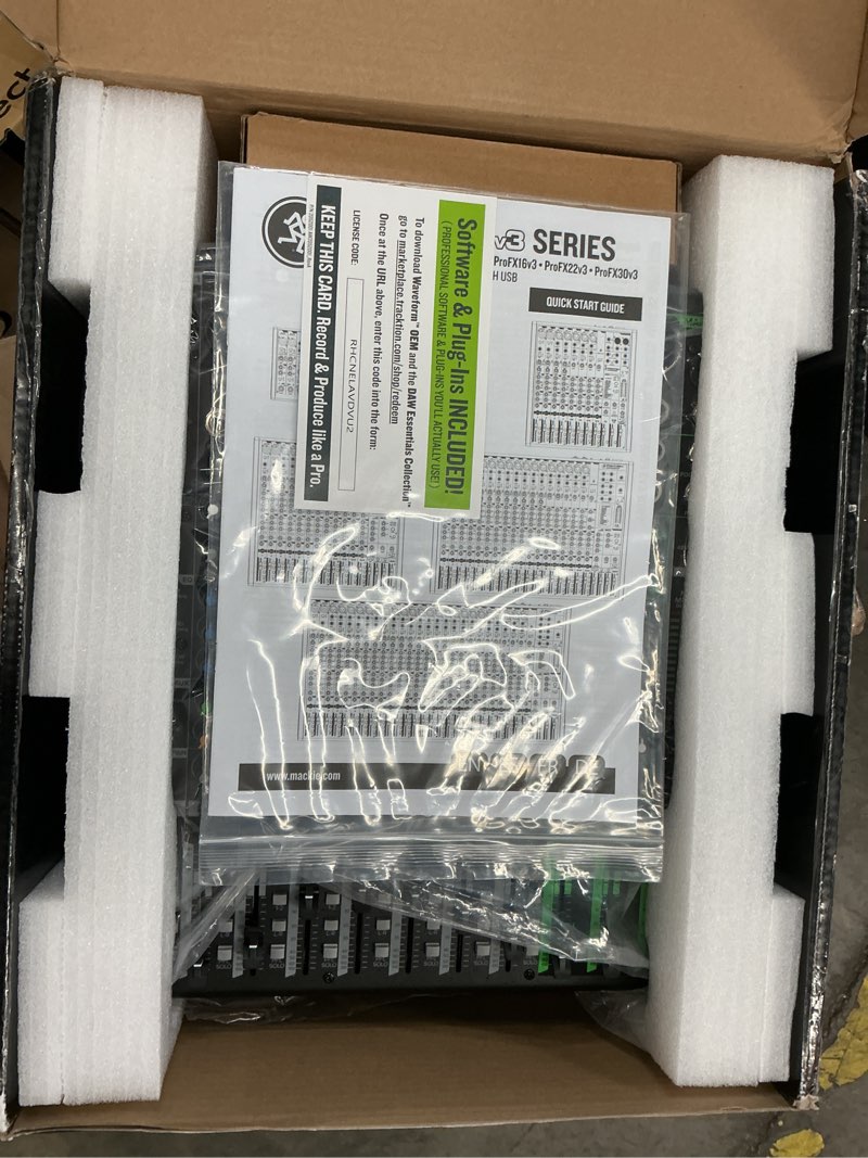 Condition photo showing Good Condition for Mackie ProFX12v3+ 12-Channel Professional Analog Mixer with USB, Onyx Mic Preamps, GigFX Effects Engine, and Bluetooth FX+ (Bluetooth) 12-Channel