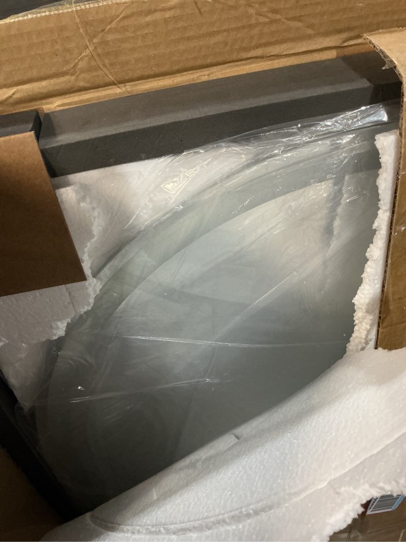 Condition photo showing Good Condition for oval led bathroom mirror, 24"x 40" frameless led mirror with front light and backlit, anti-fog, dimmable modern wall mounted lighted mirror?pill-shaped smart mirror bathroom 40"l x 24"w