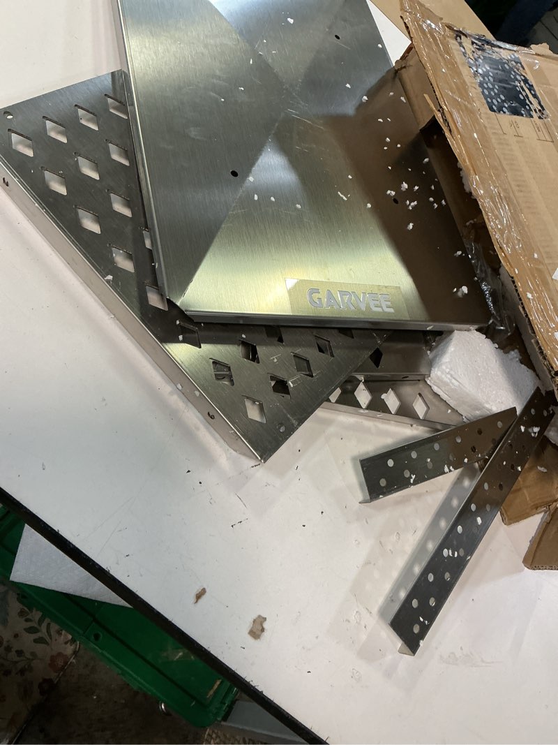 Condition photo showing Good Condition for vevor chimney cap, 8\" x 8\" flue caps, 304 stainless steel fireplace chimney cover, adjustable metal spark arrestor with bolts screws, mesh chimney flue cover for outside existing clay flue tile