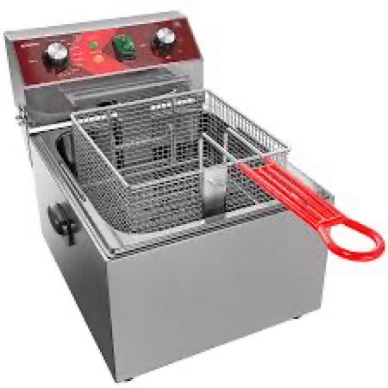 EGGKITPO Electric Deep fryer Single Tank Deep Fryer with Basket Capacity 10L(10.5QT) Electric Counte