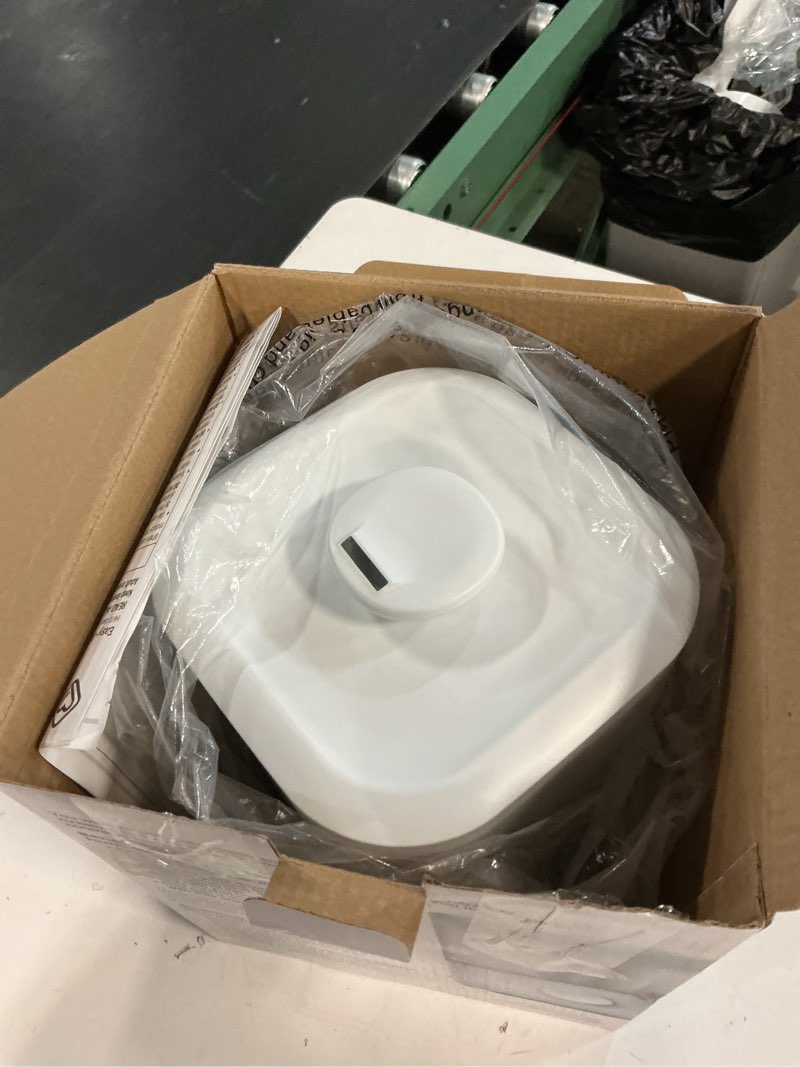 Condition photo showing As Is for safety 1st easy-fill cool mist humidifier, white