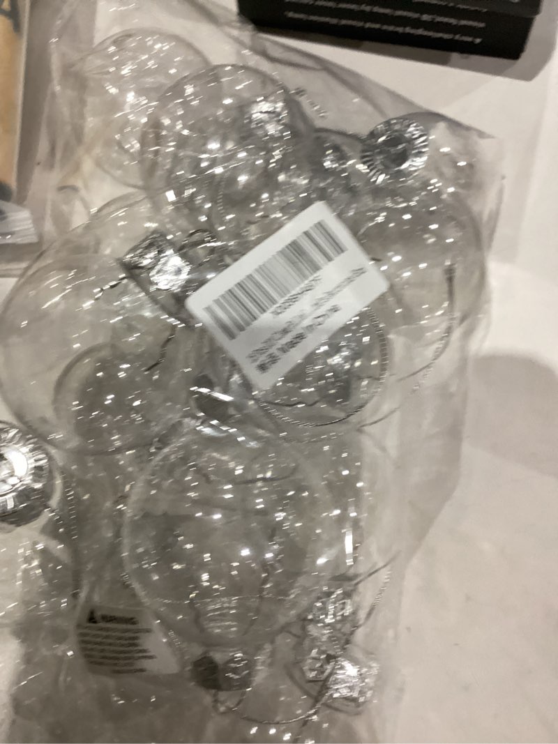 Condition photo showing As Is for 15 Pcs DIY Clear Fillable Christmas Ornaments, 2.36Inch Transparent Shatterproof Plastic Christmas Decorative Balls for Christmas, Halloween, Birthday, Wedding Decor, DIY Crafts Decorations (60 mm)