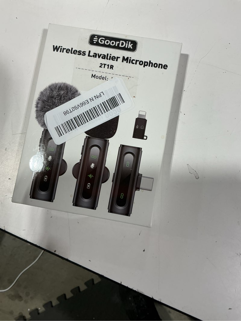 Condition photo showing New/Like New for usb c lavalier microphone wireless mini mic for type-c android phone/tablet/pc video recording clip-on mics with rotatable clip&denoise recording, ideal for vlog tiktok youtube content creator, pink pink without charging case