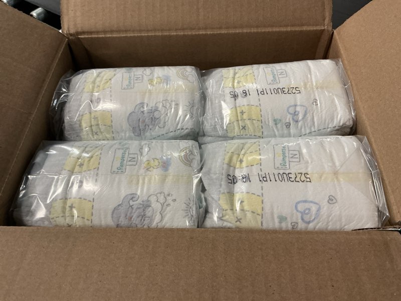 Condition photo showing New/Like New for Pampers Swaddlers Diapers, Size 0 (up to 10 lbs), 84 Count, Absorbent, Keeps Baby Dry and Comfortable, Skin Safe Disposable Baby Diaper (Packaging May Vary) Newborn 84