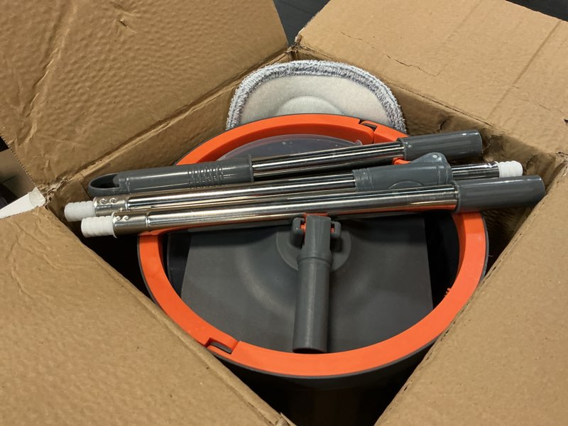 Condition photo showing Good Condition for Chabatree Mop and Bucket Set?Spin Mop and Bucket Set with Separate Dirty and Clean Water?2 Replaceable Mop Pads?Deep-Cleaning Mops for Floors, Versatile Mops for Walls Mop Set with 2Pads