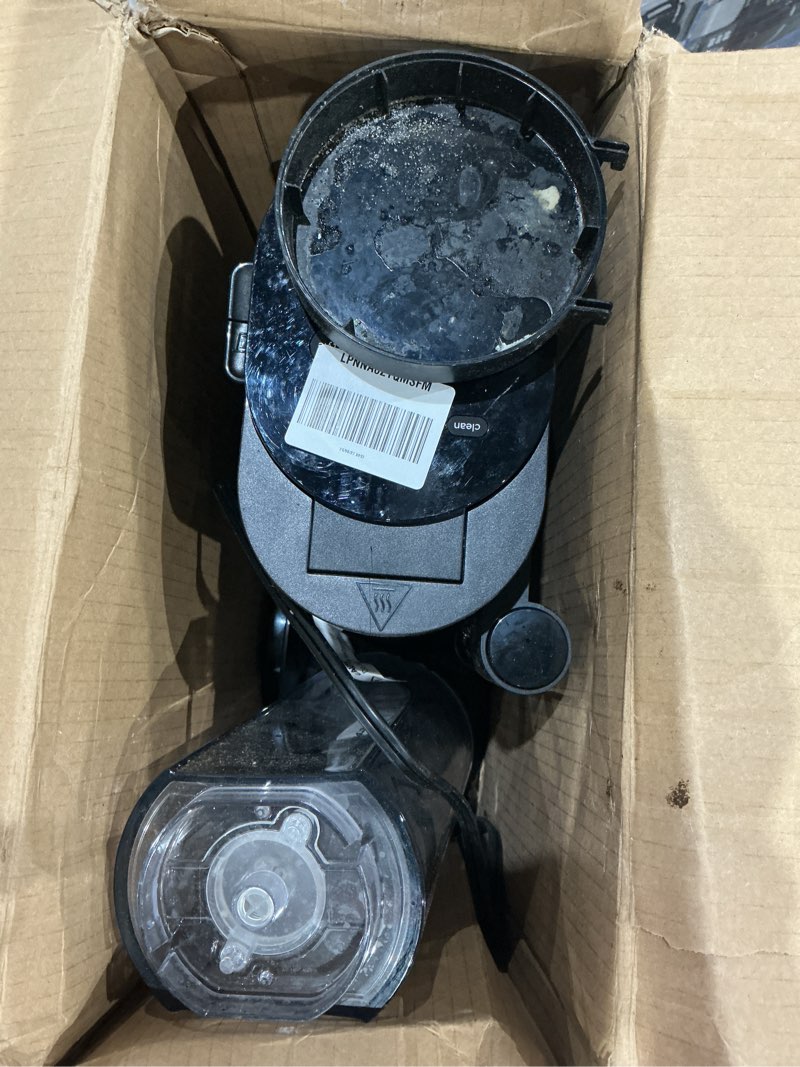 Condition photo showing As Is for keurig k-express single serve k-cup pod coffee maker, 3 brew sizes, strong button feature, 42oz removable reservoir, black