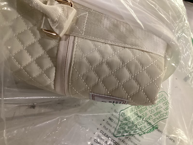 Condition photo showing Good Condition for lovevook convertible garment bag for travel with shoe pouch, carry on garment duffel bag with toiletry bag, 2 in 1 hanging suitcase suit bag, weekender bag for women travel, wedding, beige beige 40l-m-2pcs