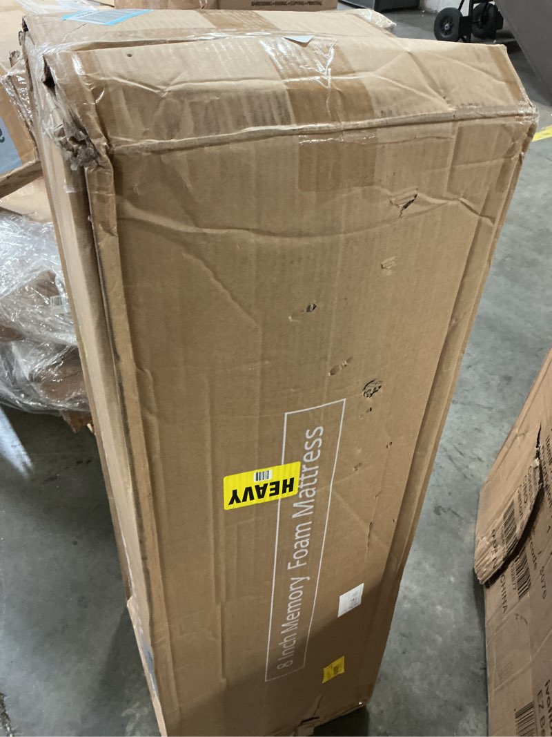 Condition photo showing New/Like New for egohome full size memory foam mattress, 8 inch bed mattress in a box with cooling green tea gel, pressure relief with medium firm support, certipur-us certified, 75''l x 54''w, ?37.3 pounds white medium firm 8.0 inches full