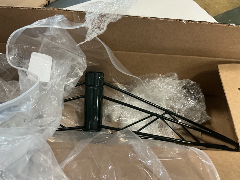 Condition photo showing Good Condition for Barydat Christmas Tree Stand for Artificial Tree Steel Bar Xmas Tree Base Folding Replacement Tree Holder Base for Christmas Winter Holiday New Year Artificial Tree Decorations (Dark Green,22 Inch) Dark Green 22 Inch